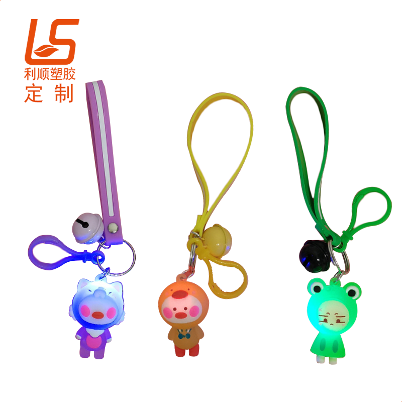 定制PVC软胶发光公仔 LED发光灯PVC公仔