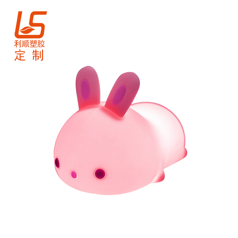 定制硅胶LED小夜灯 可充电LED发光硅胶公仔