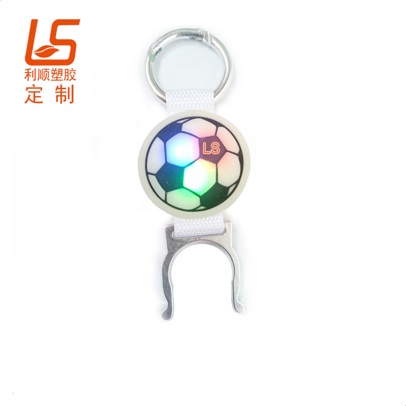 定制硅胶登山水瓶扣 LED夜间安全灯挂扣发光水瓶扣 (5)