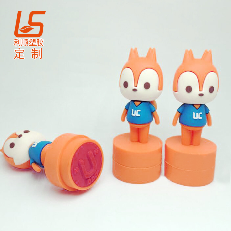 定制儿童卡通公仔硅胶印章 立体公仔硅胶印章