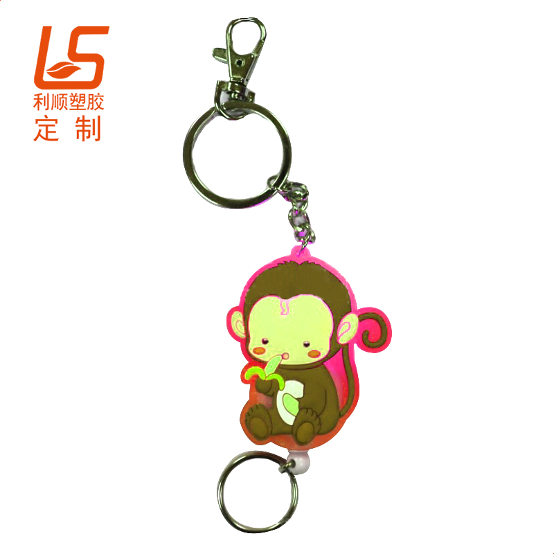 定制卡通公仔伸缩易拉扣 弹力伸缩证件套易拉扣