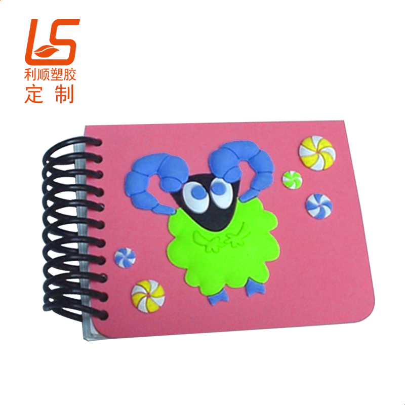 定制卡通公仔记事本 硅胶笔记本封面