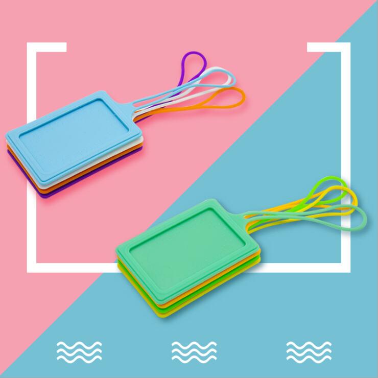 方形硅胶行李牌