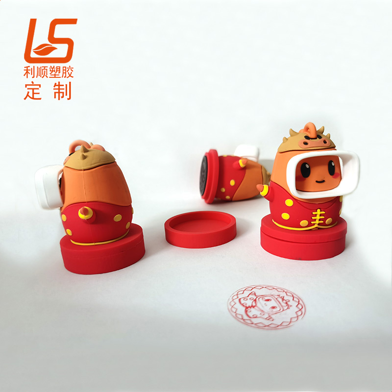 PVC软胶立体公仔印章 立体公仔光敏储油印章立体公仔印章 (4)