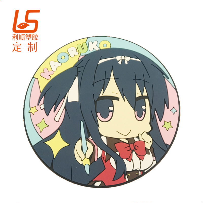 卡通PVC软胶杯垫_滴胶杯垫